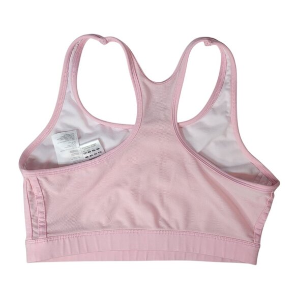 Adidas Unpadded Sports Bra Pink Large Lined Racerback Pullover Logo Full AF5001 - Picture 4 of 7
